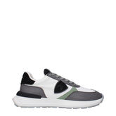 Philippe Model White Fabric Athletic Sneakers